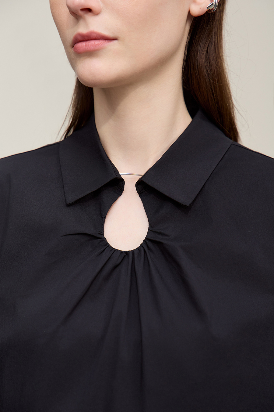 Belted Lapel Dress|AMII