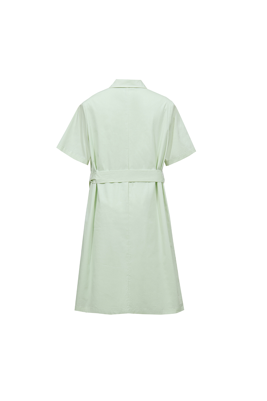 Belted Lapel Dress|AMII