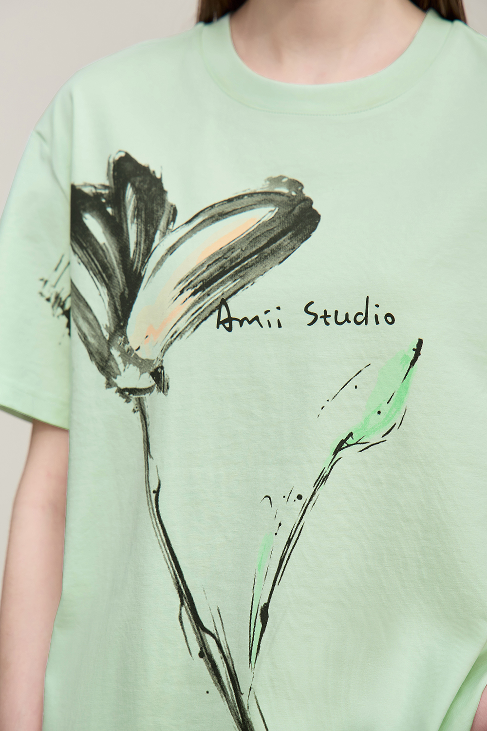 Ink Print Short Sleeve T-shirt