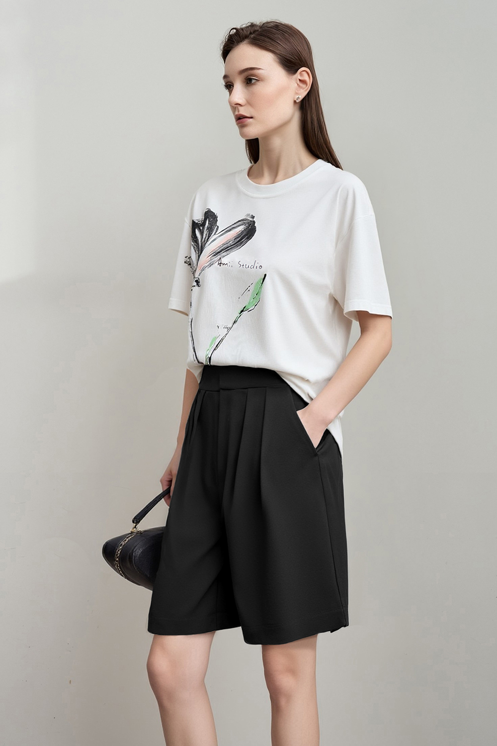 Ink Print Short Sleeve T-shirt