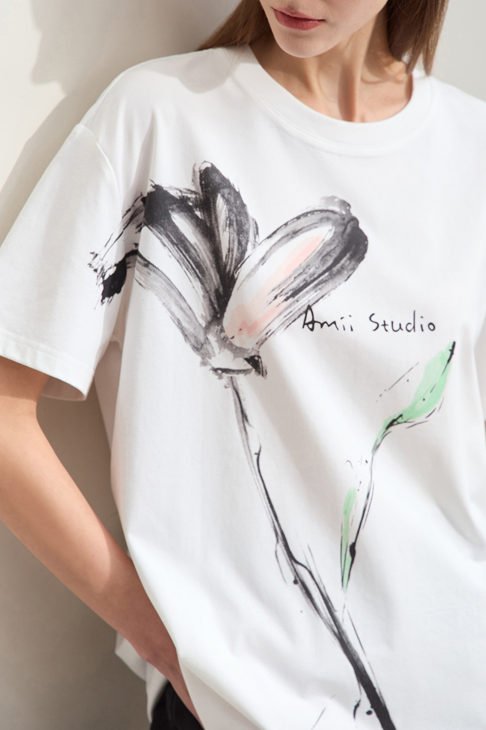 Ink Print Short Sleeve T-shirt