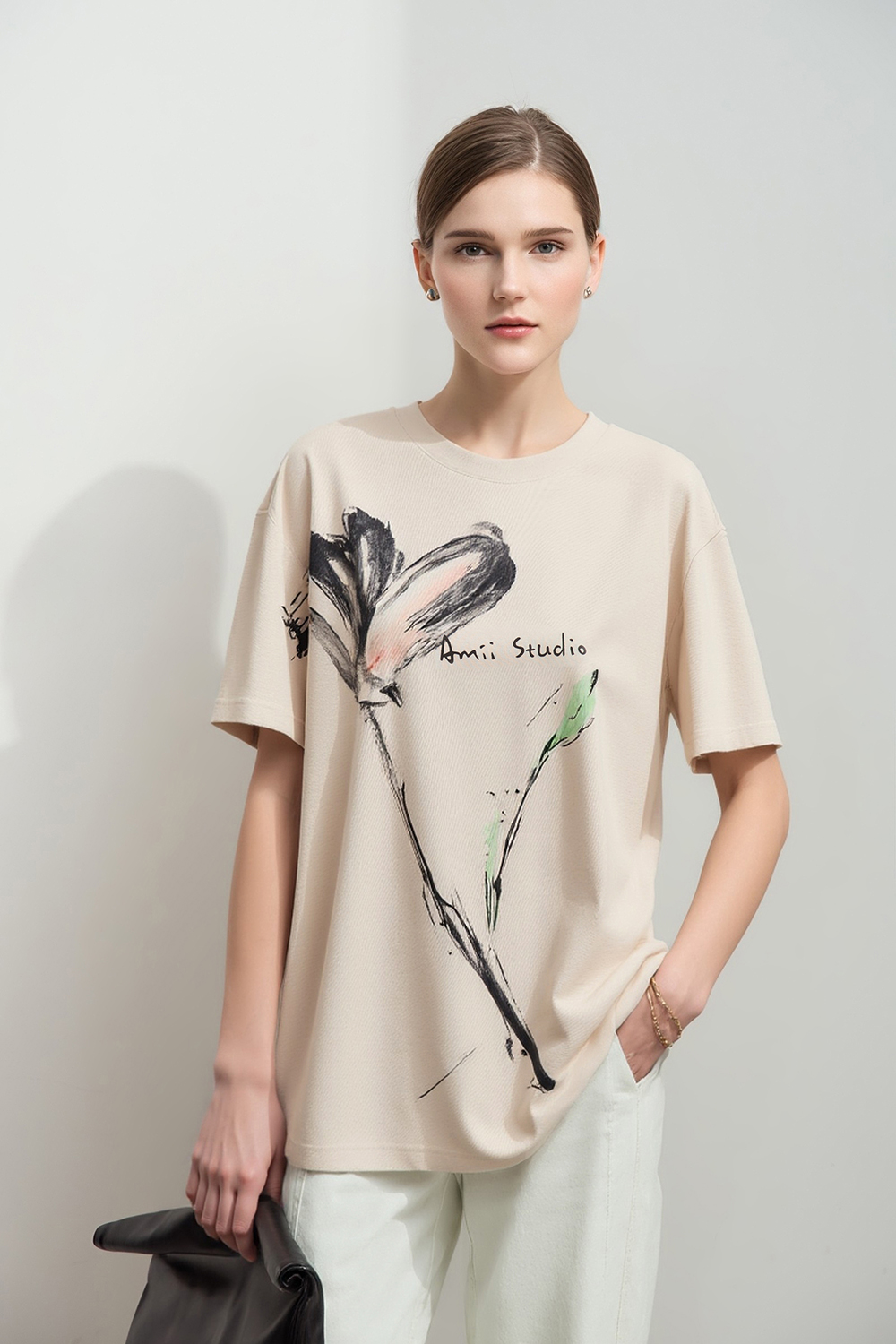 Ink Print Short Sleeve T-shirt