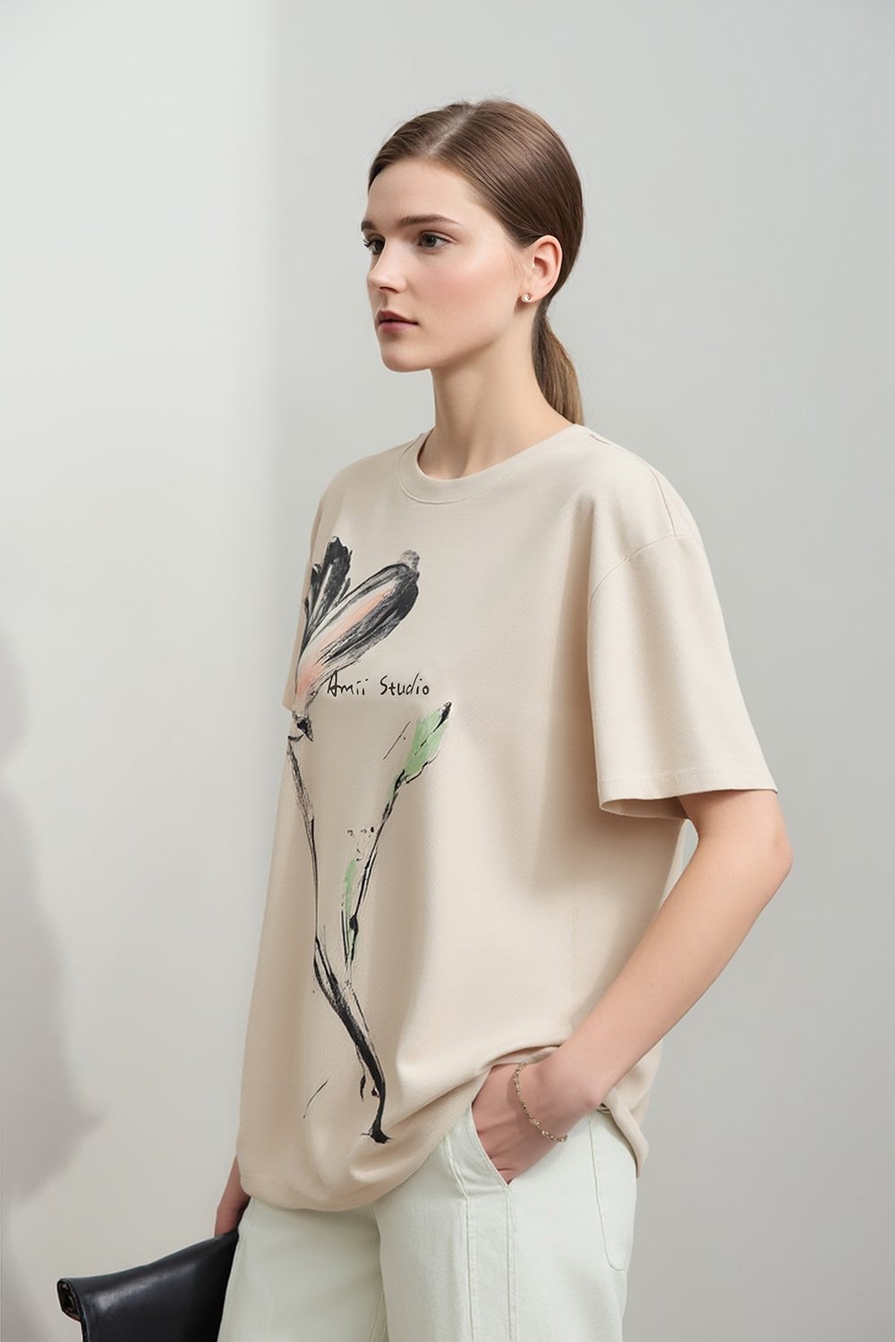 Ink Print Short Sleeve T-shirt