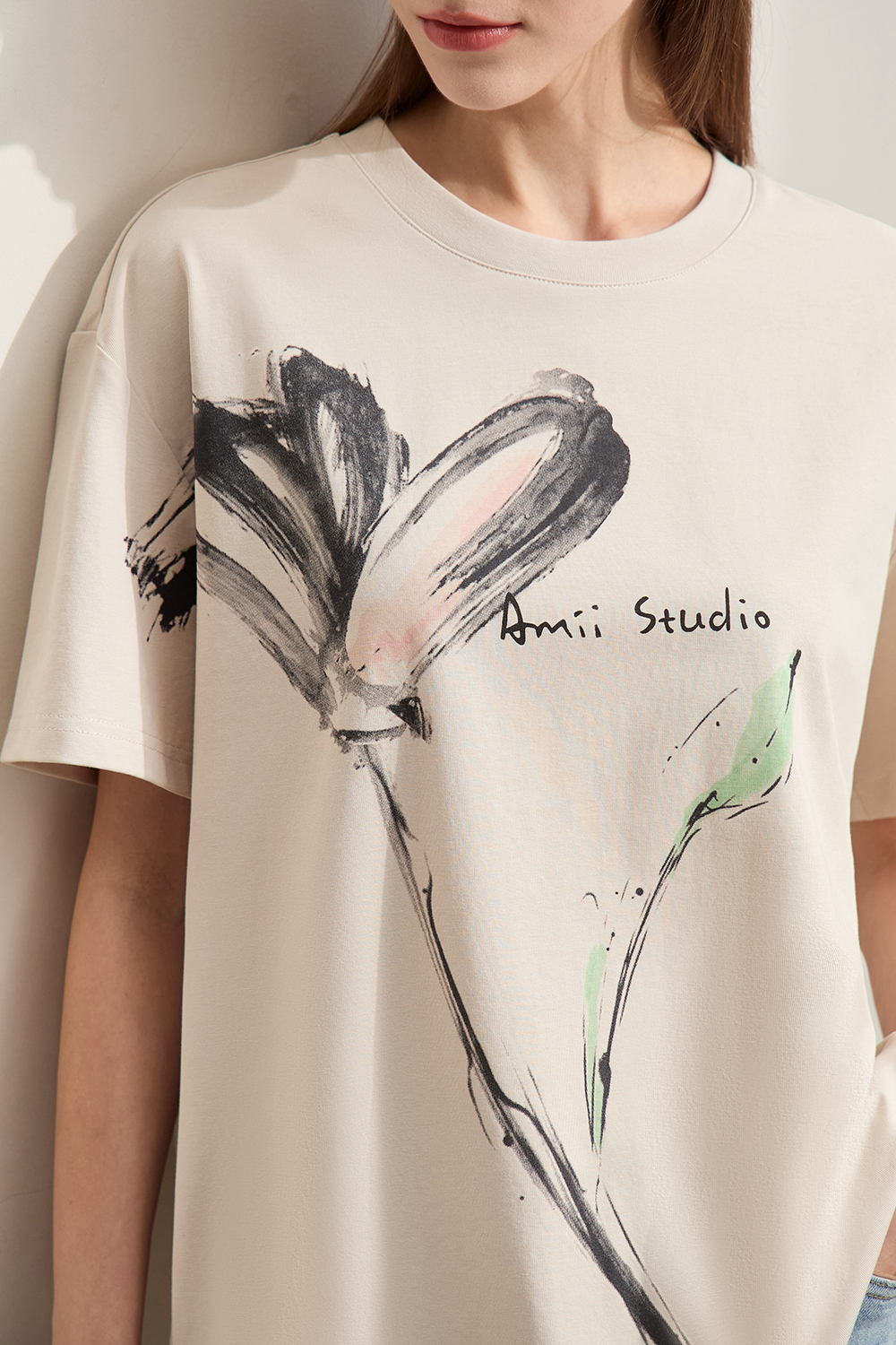 Ink Print Short Sleeve T-shirt