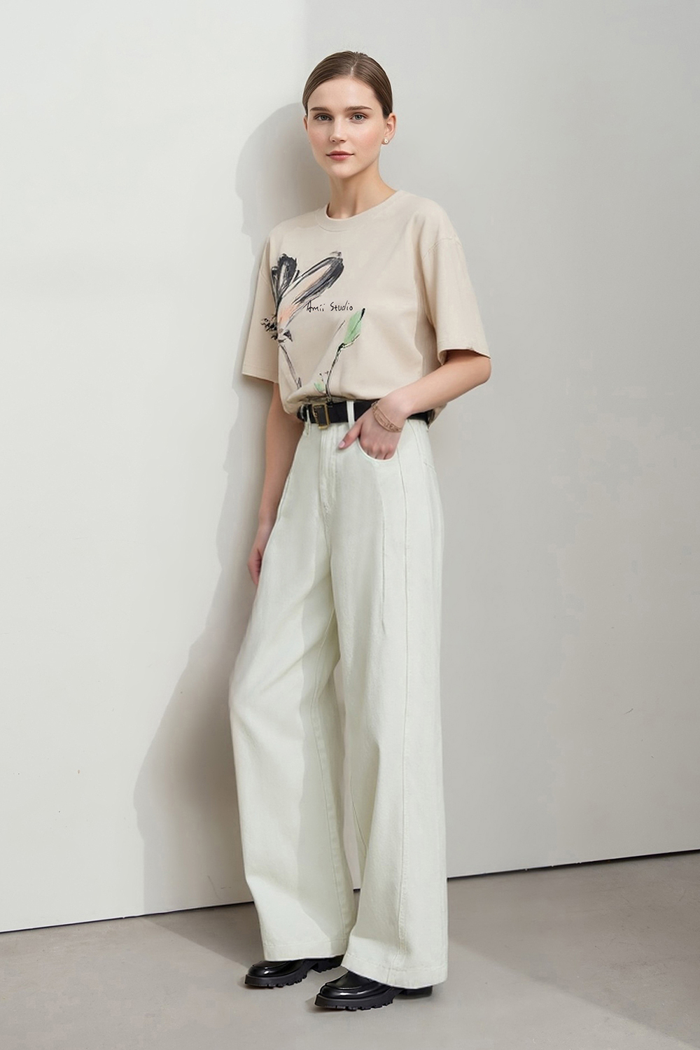 Ink Print Short Sleeve T-shirt