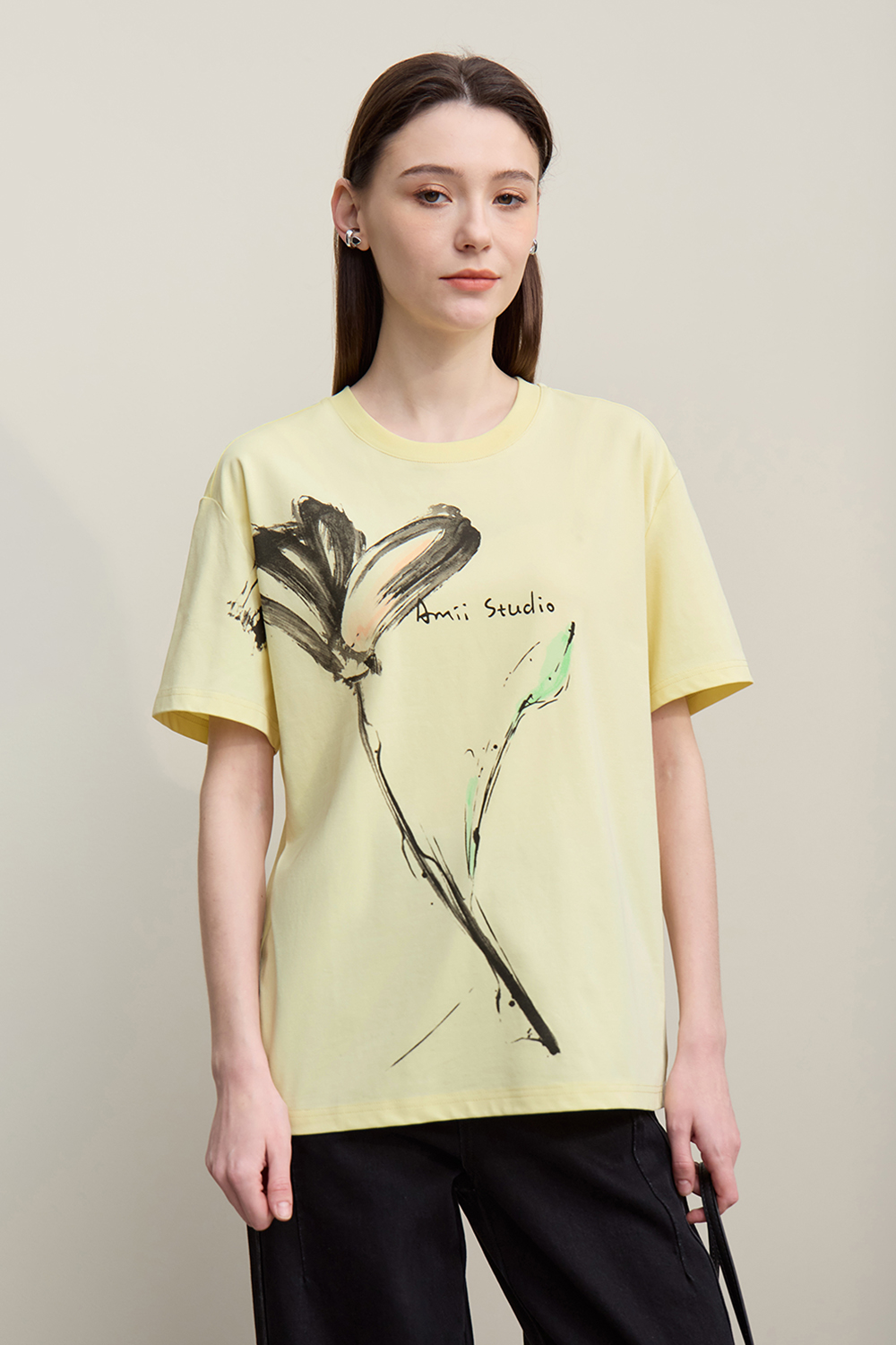 Ink Print Short Sleeve T-shirt