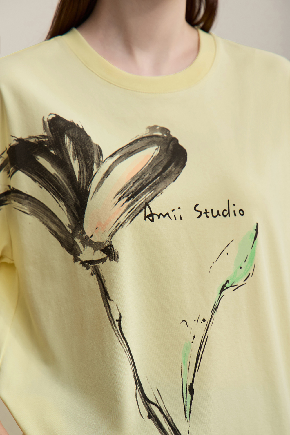 Ink Print Short Sleeve T-shirt