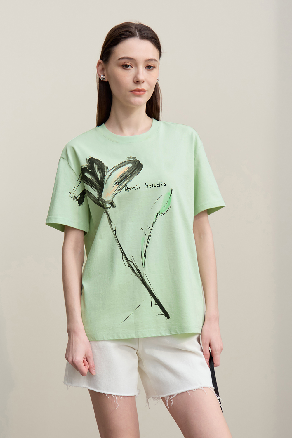 Ink Print Short Sleeve T-shirt