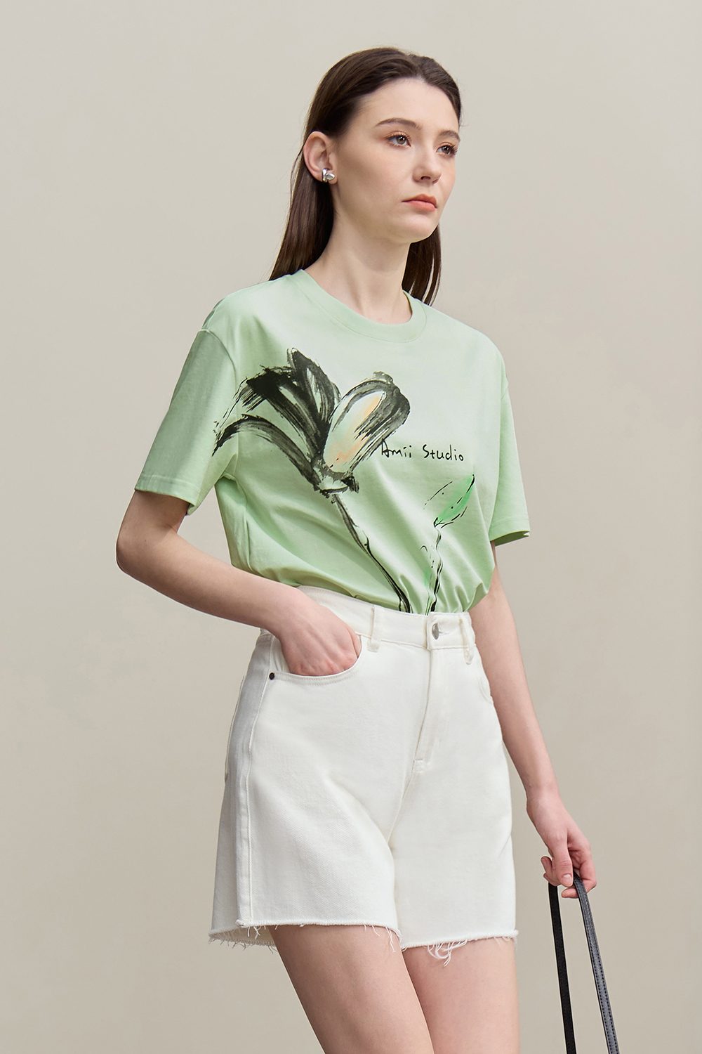 Ink Print Short Sleeve T-shirt