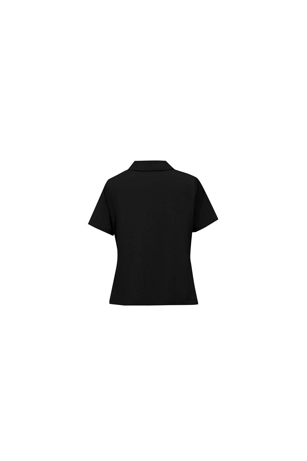Lapel Frog Button Cotton Stretch T-shirt