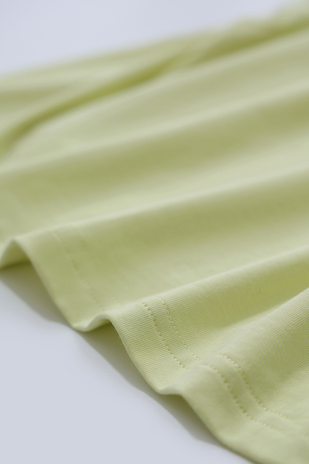 Lapel Frog Button Cotton Stretch T-shirt