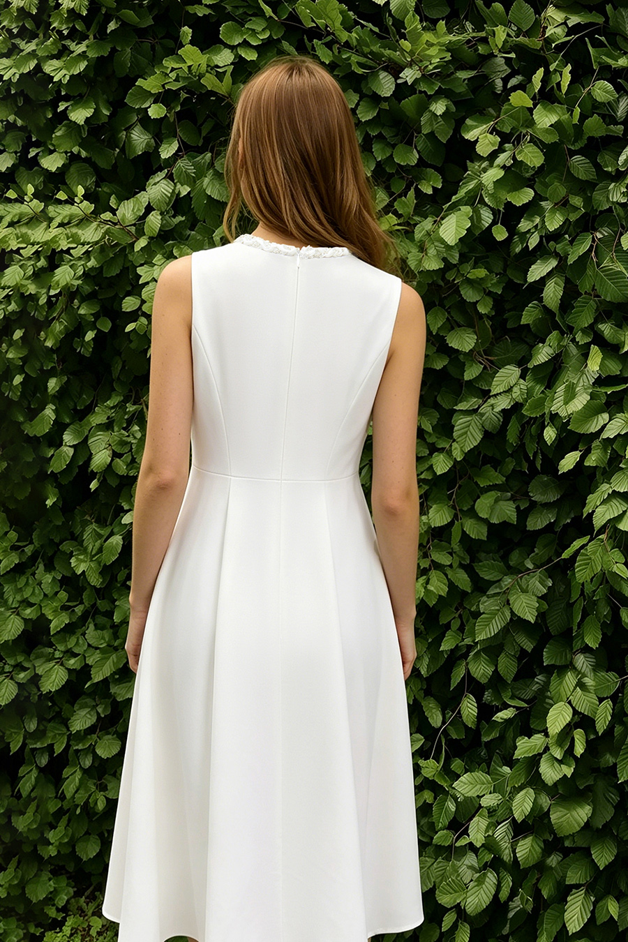 Tweed Waisted Dress|AMII