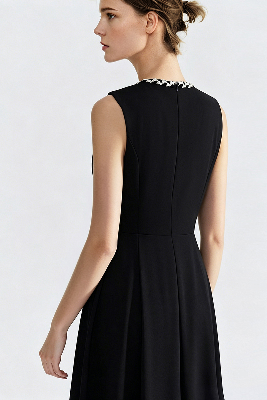 Tweed Waisted Dress|AMII
