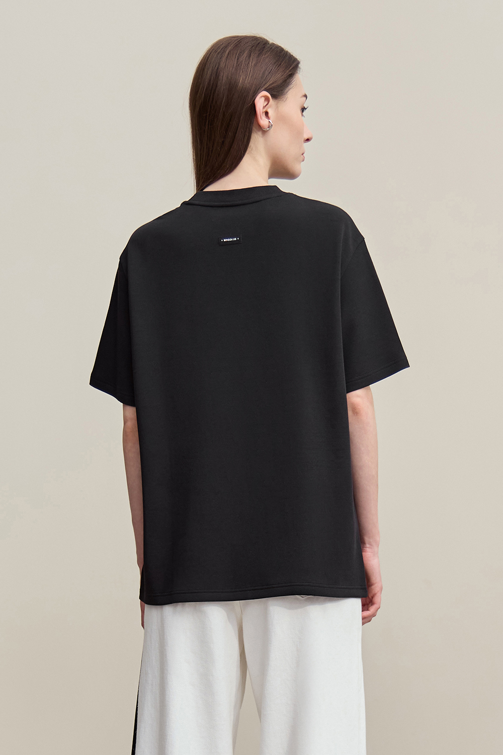 Ribbed Spliced Air Layer T-shirt