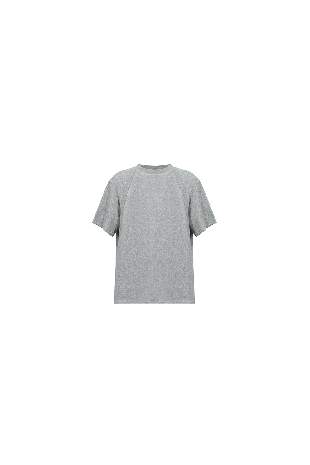 Ribbed Spliced Air Layer T-shirt