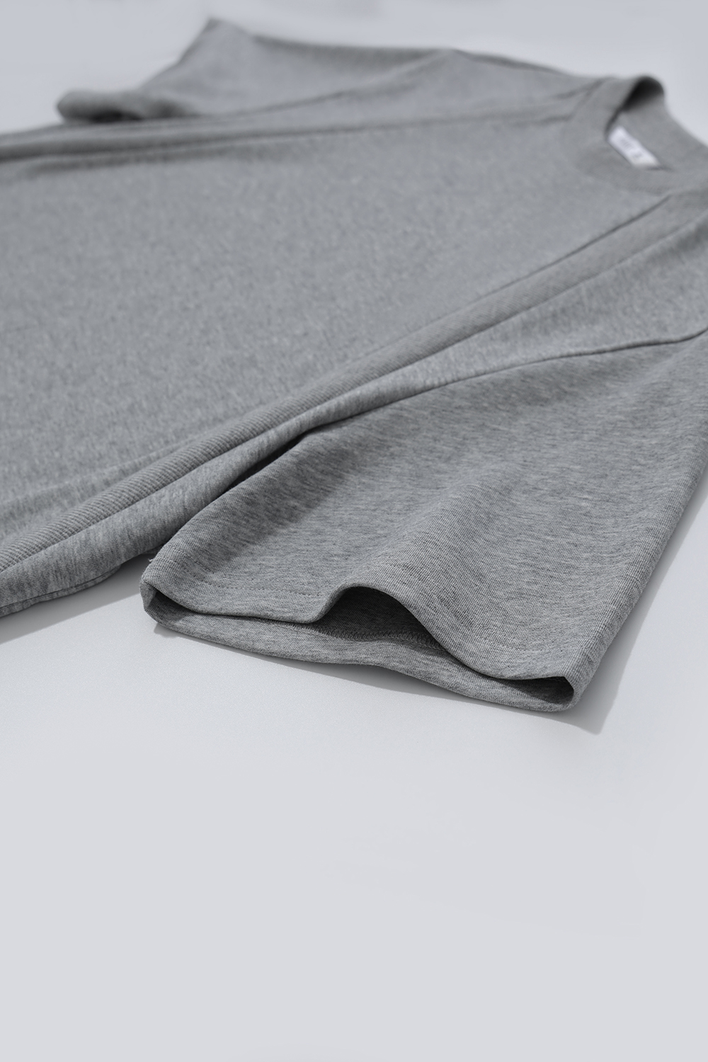 Ribbed Spliced Air Layer T-shirt