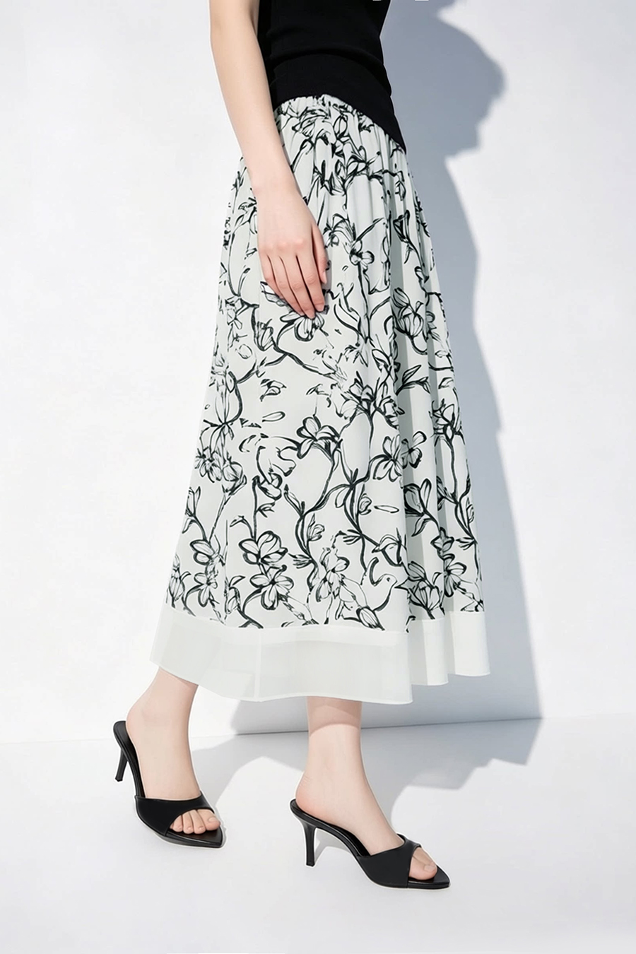 Floral Print Skirt
