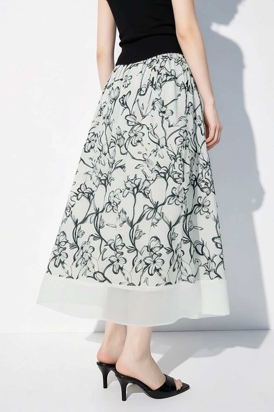Floral Print Skirt