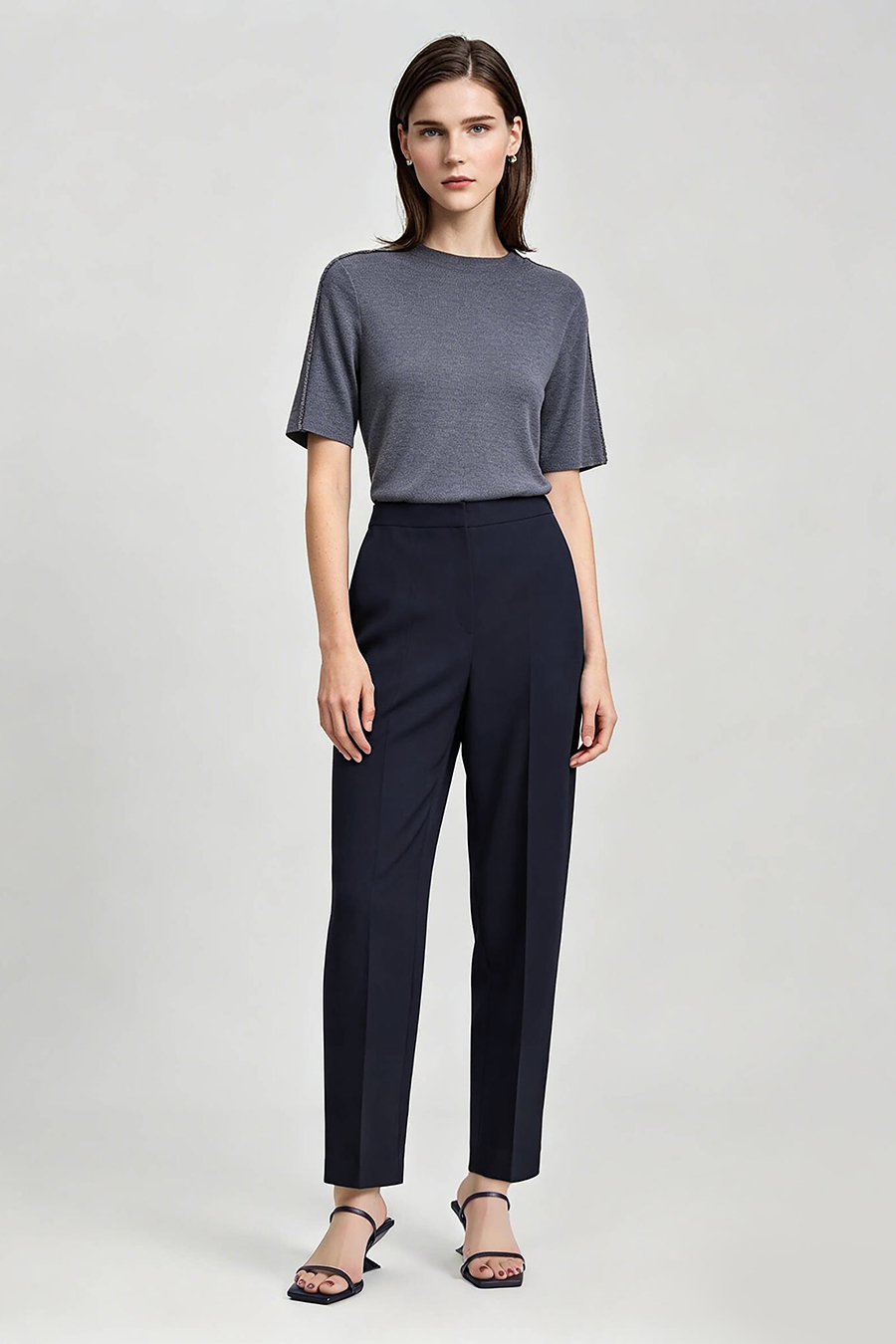 Tie Waist Tapered Pants