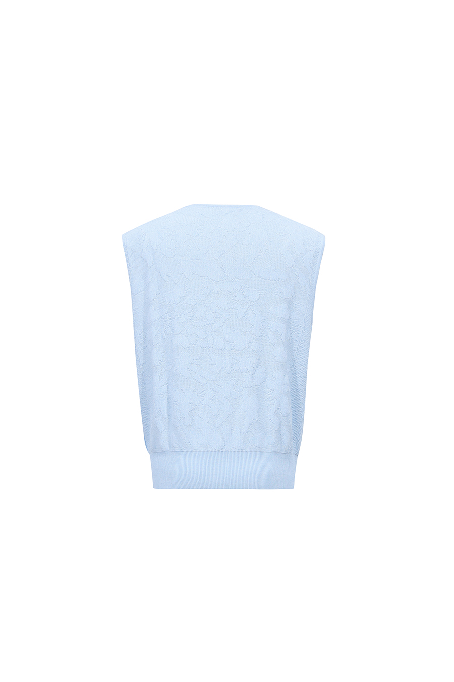 Crew Neck Jacquard Knit Sweater|AMII