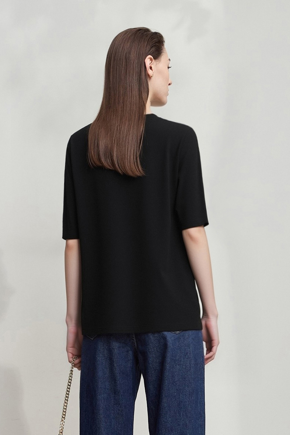 Crew Neck Half Sleeve Cotton T-shirt