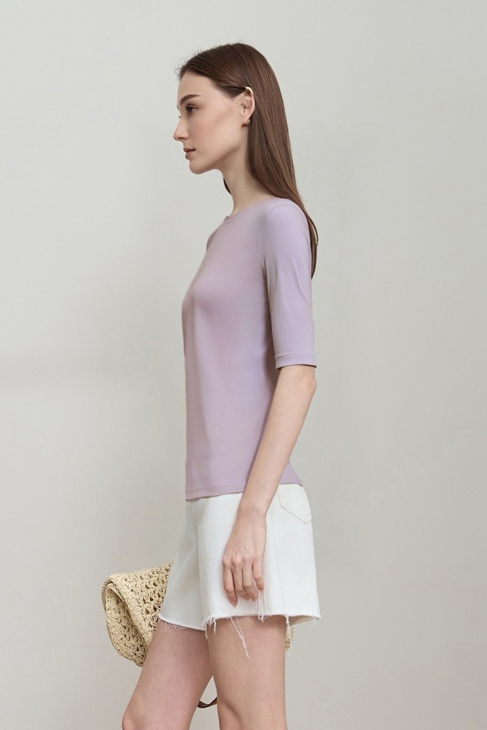 Crew Neck Half Sleeve Cotton T-shirt