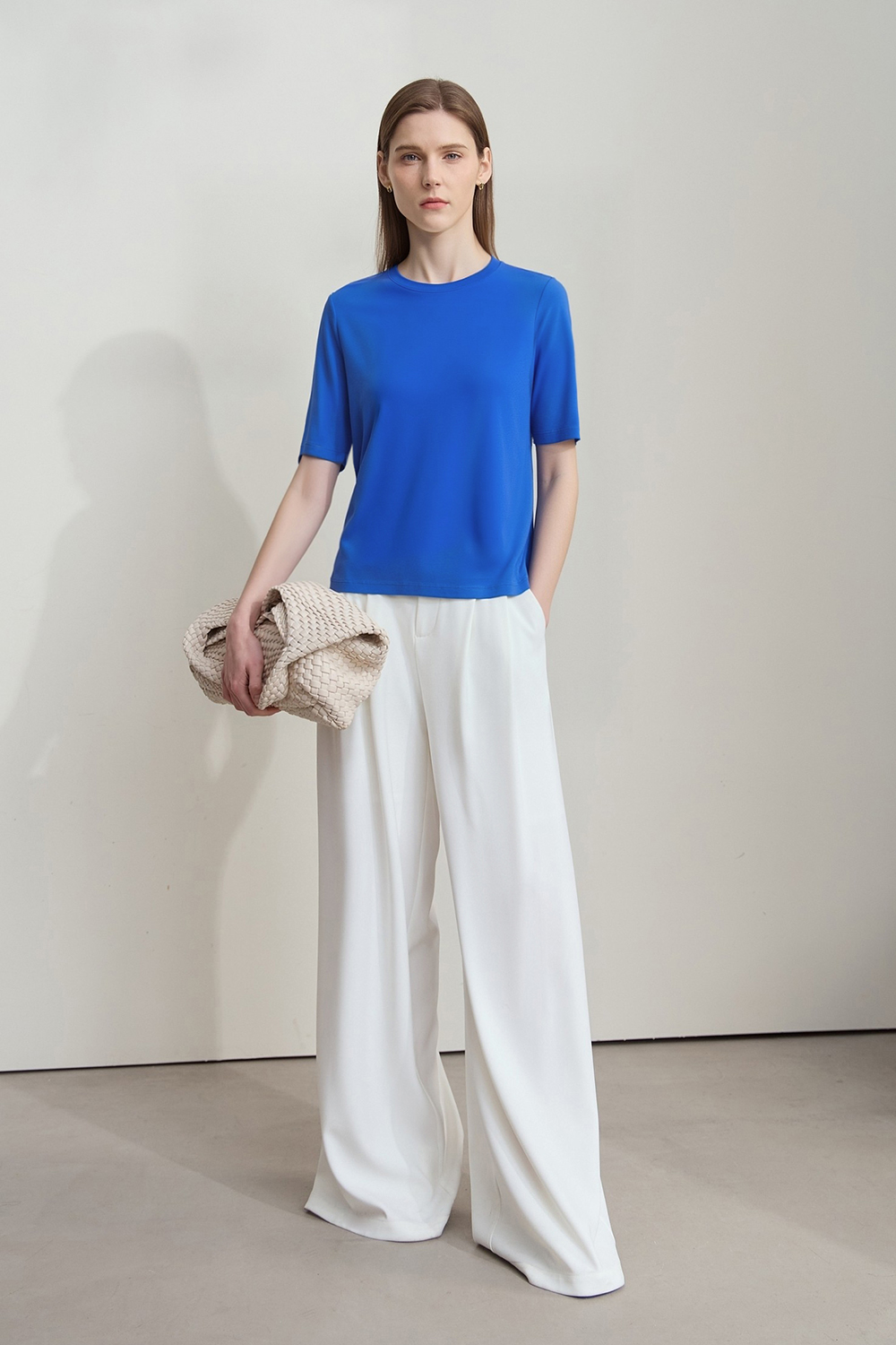 Crew Neck Half Sleeve Cotton T-shirt