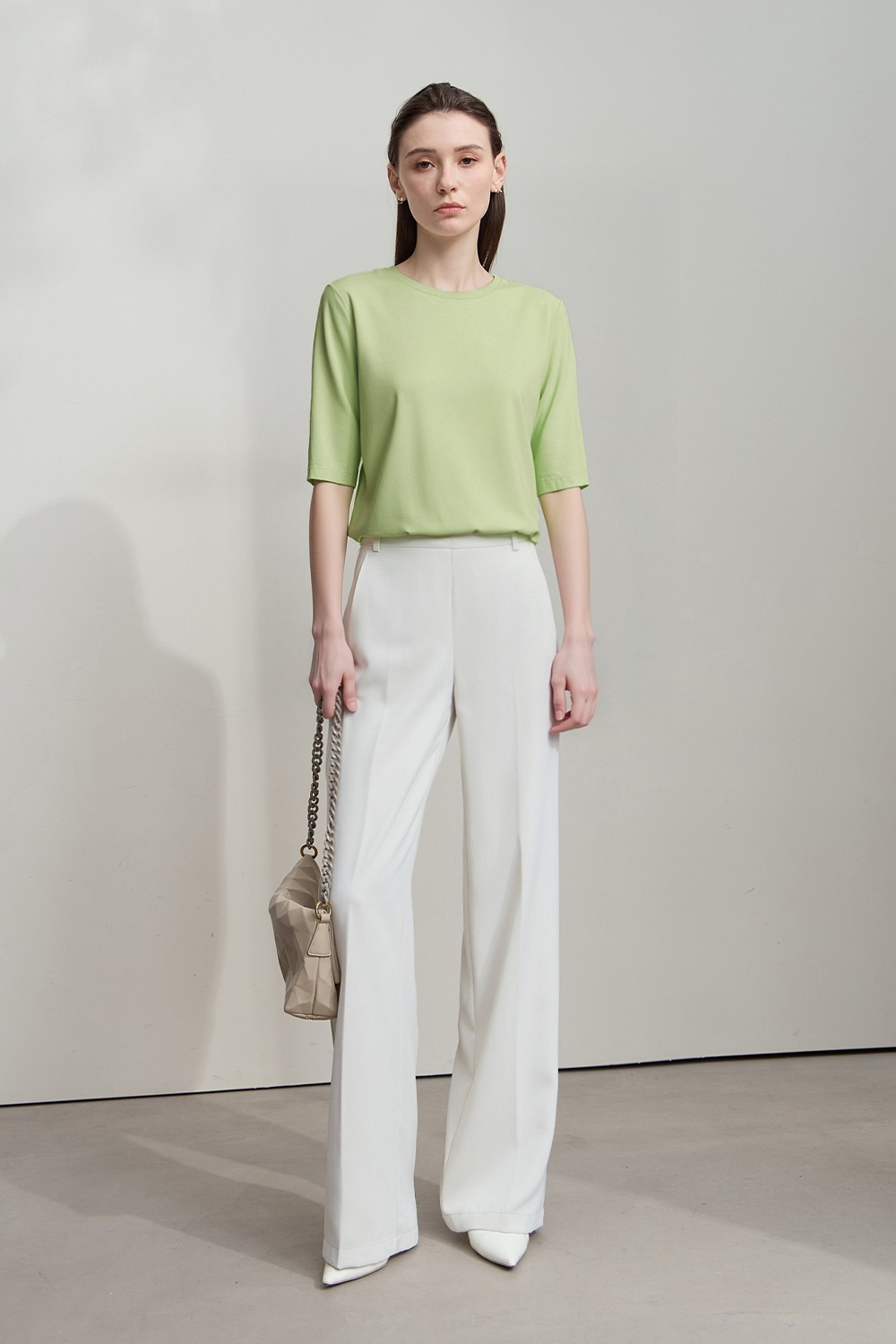 Crew Neck Half Sleeve Cotton T-shirt