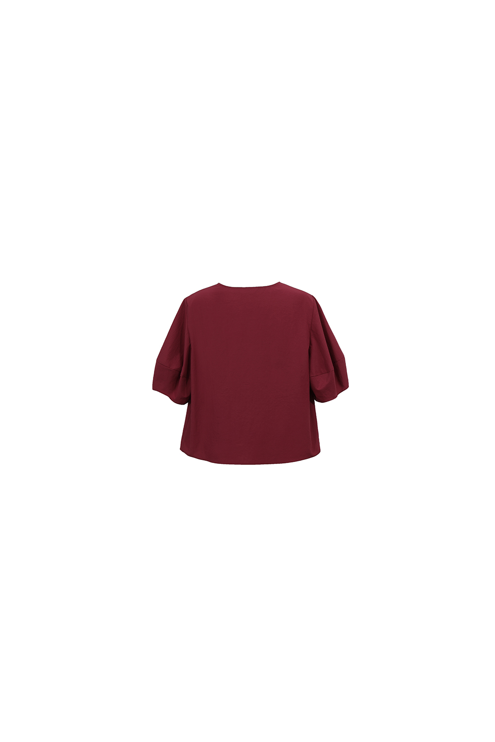 Round Neck Lantern Sleeve Shirt