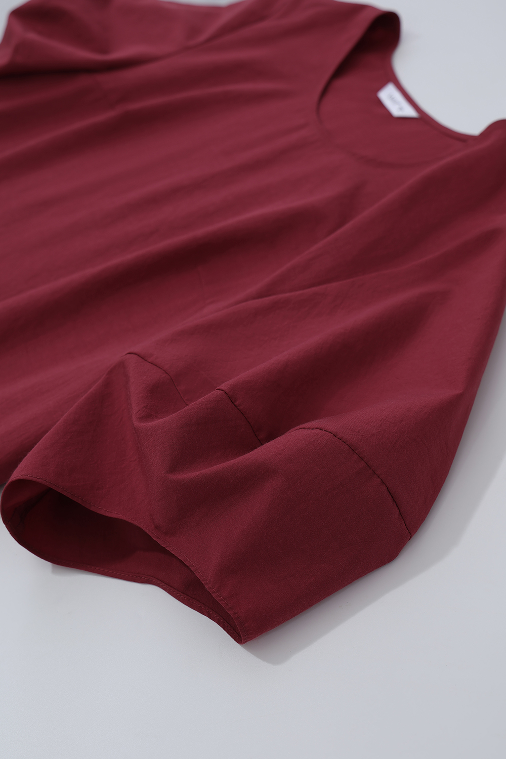 Round Neck Lantern Sleeve Shirt