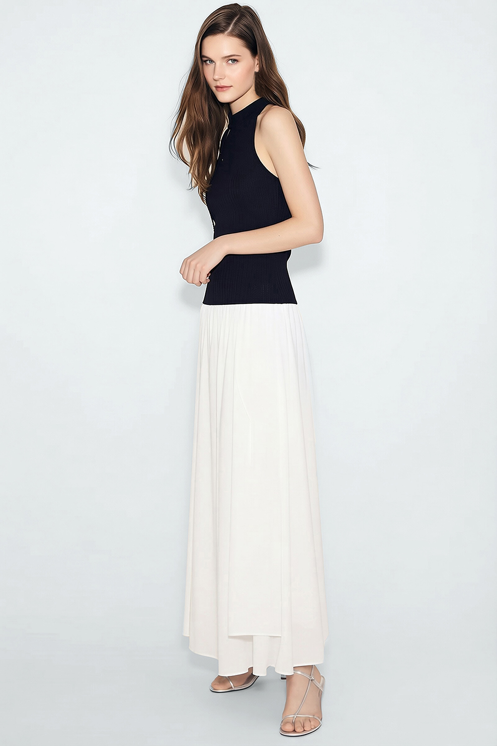 National Style Stand Collar Knit Sweater|AMII