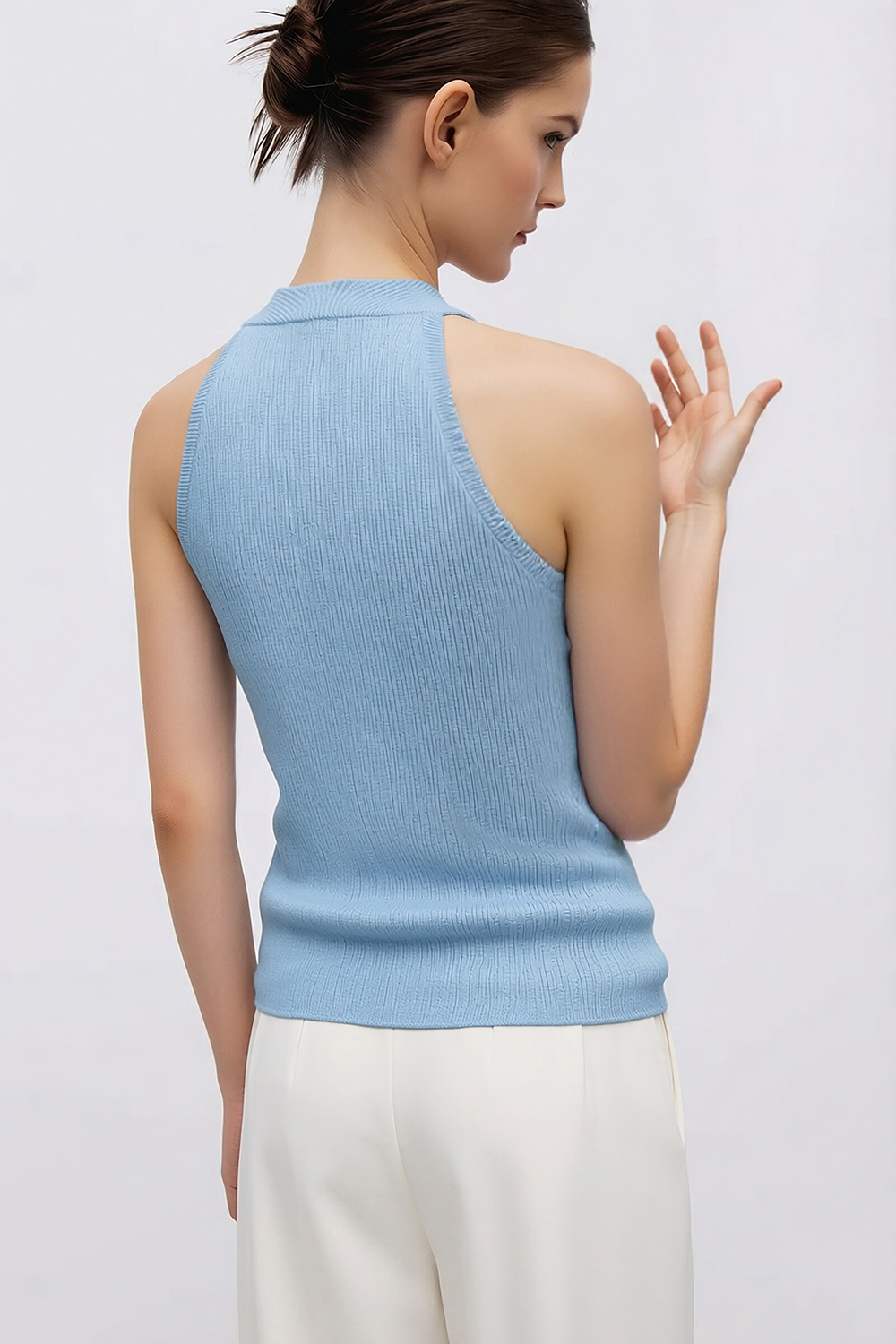 National Style Stand Collar Knit Sweater|AMII