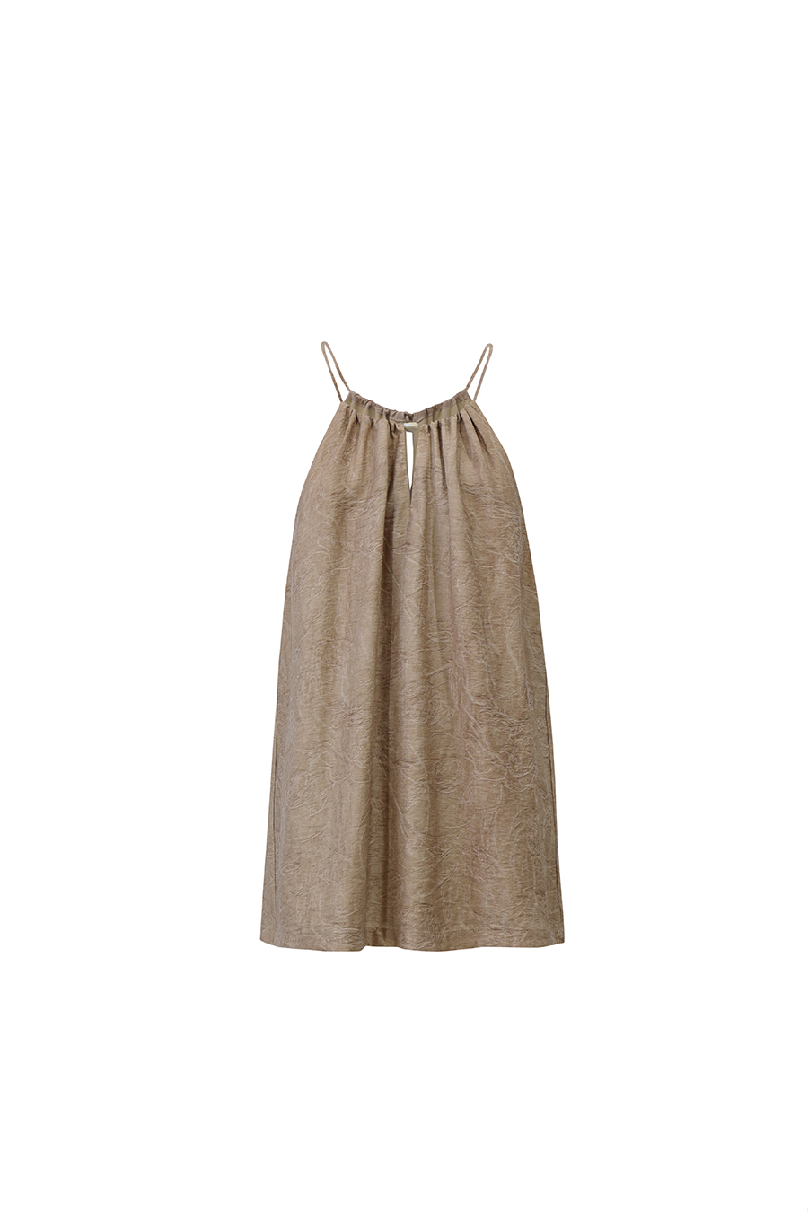 Tie Detail Jacquard Camisole Top|AMII
