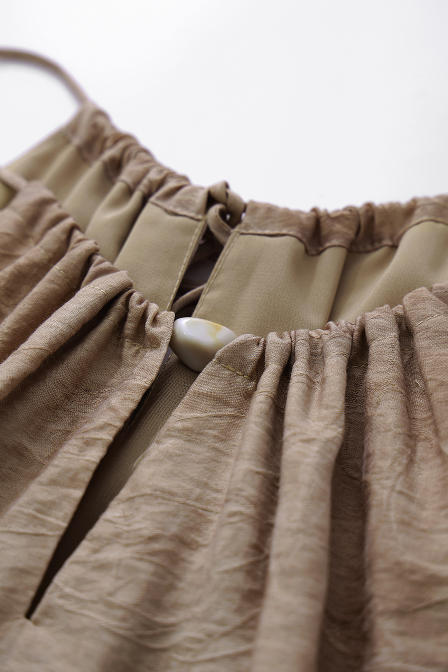 Tie Detail Jacquard Camisole Top|AMII