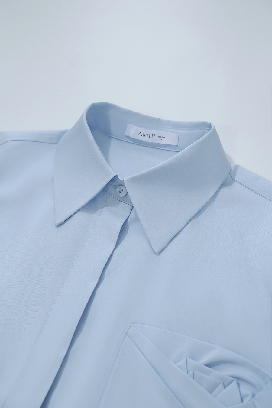 Lyocell Cotton Lapel Shirt | AMII