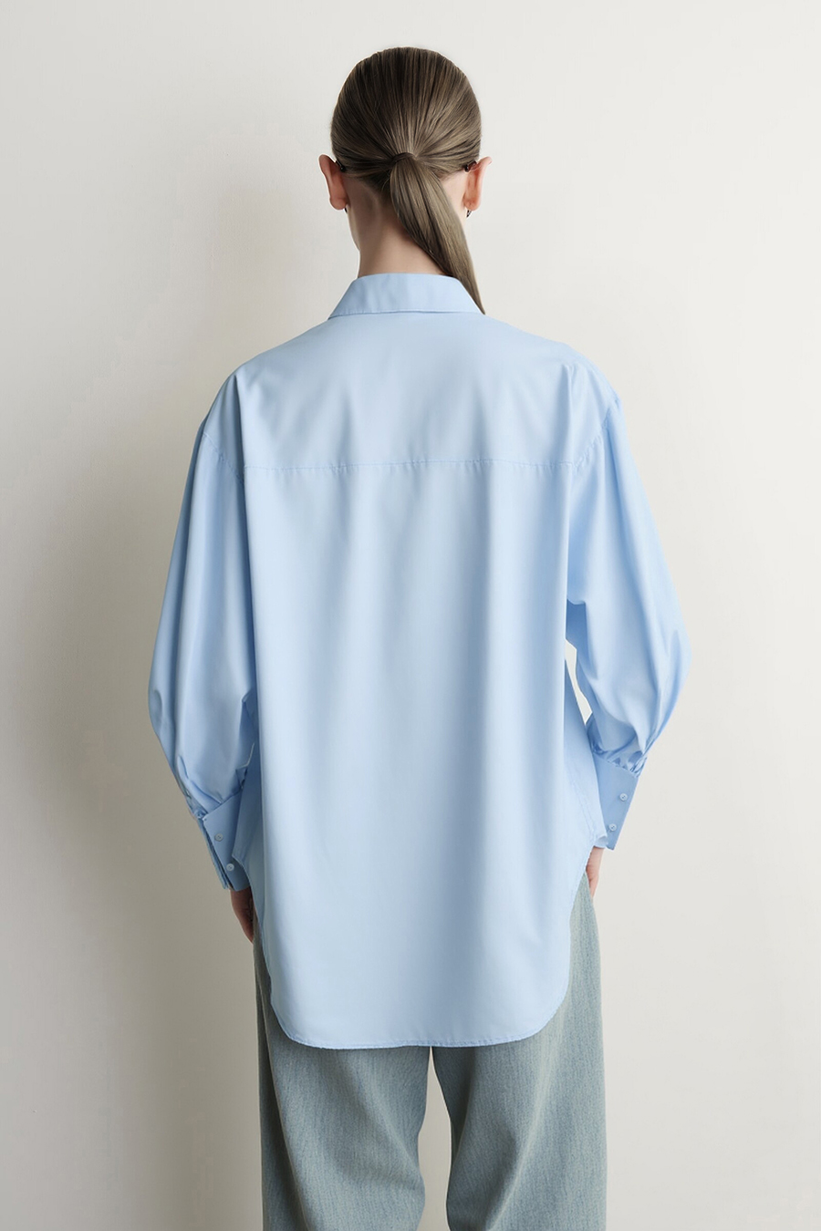 Lyocell Cotton Lapel Shirt | AMII