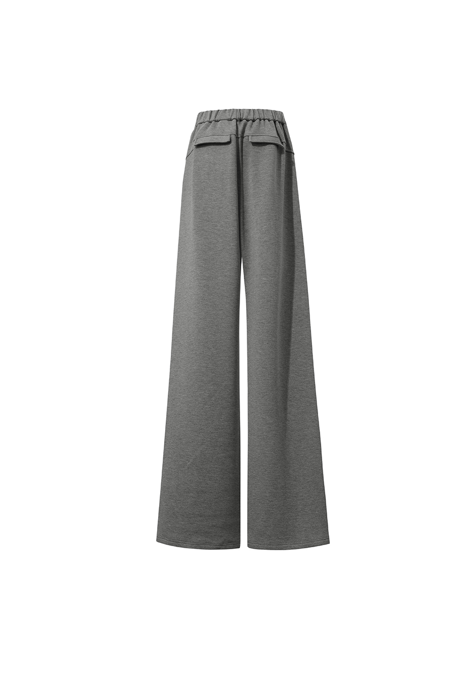 Brushed Wide Leg Casual Pants|AMII