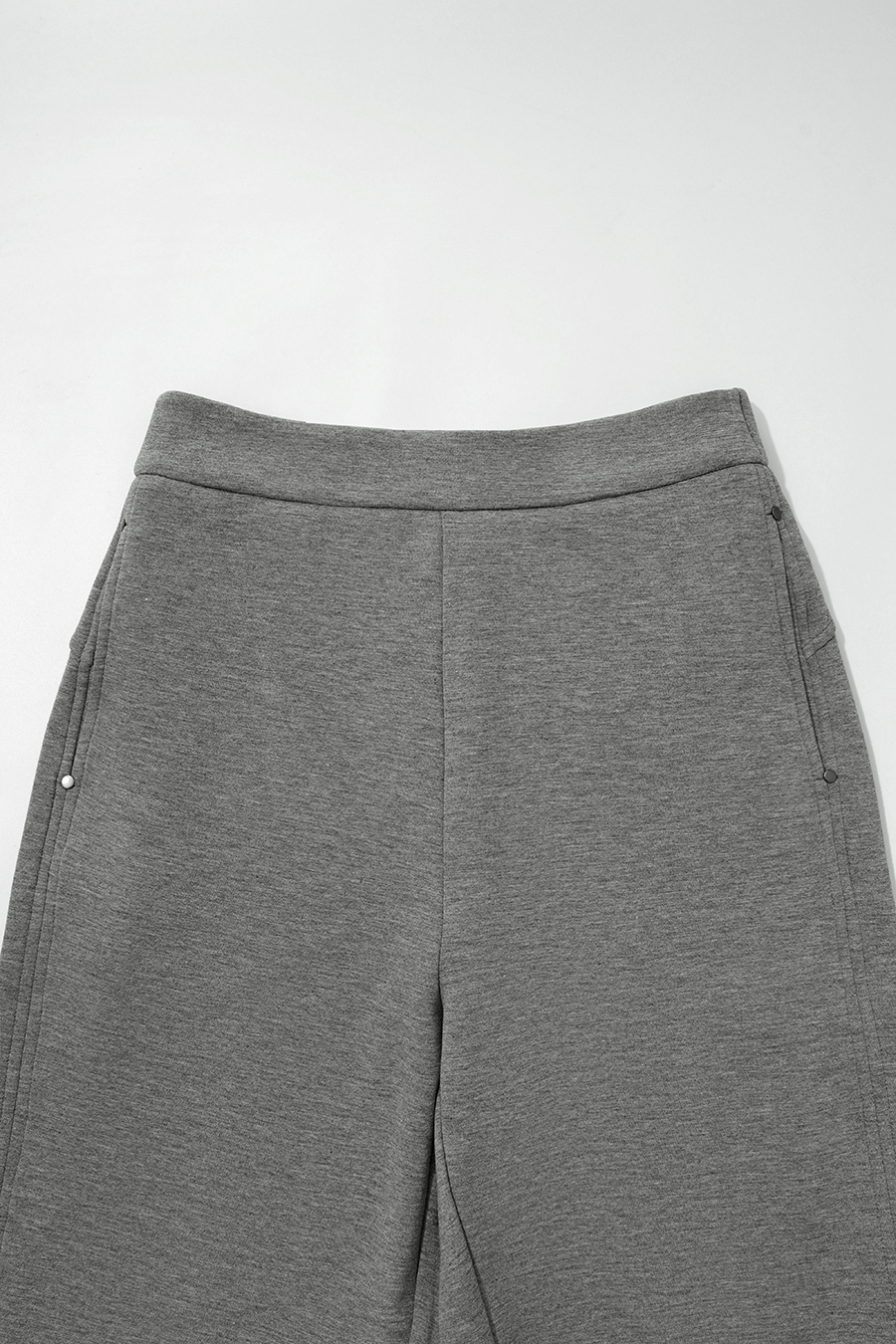 Brushed Wide Leg Casual Pants|AMII