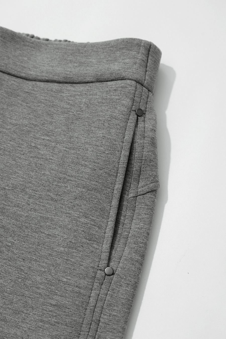 Brushed Wide Leg Casual Pants|AMII