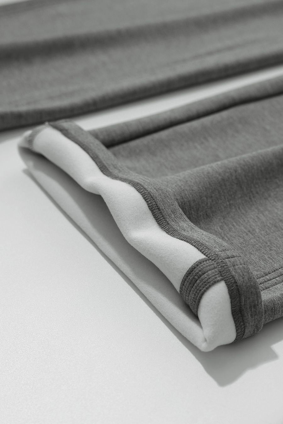 Brushed Wide Leg Casual Pants|AMII