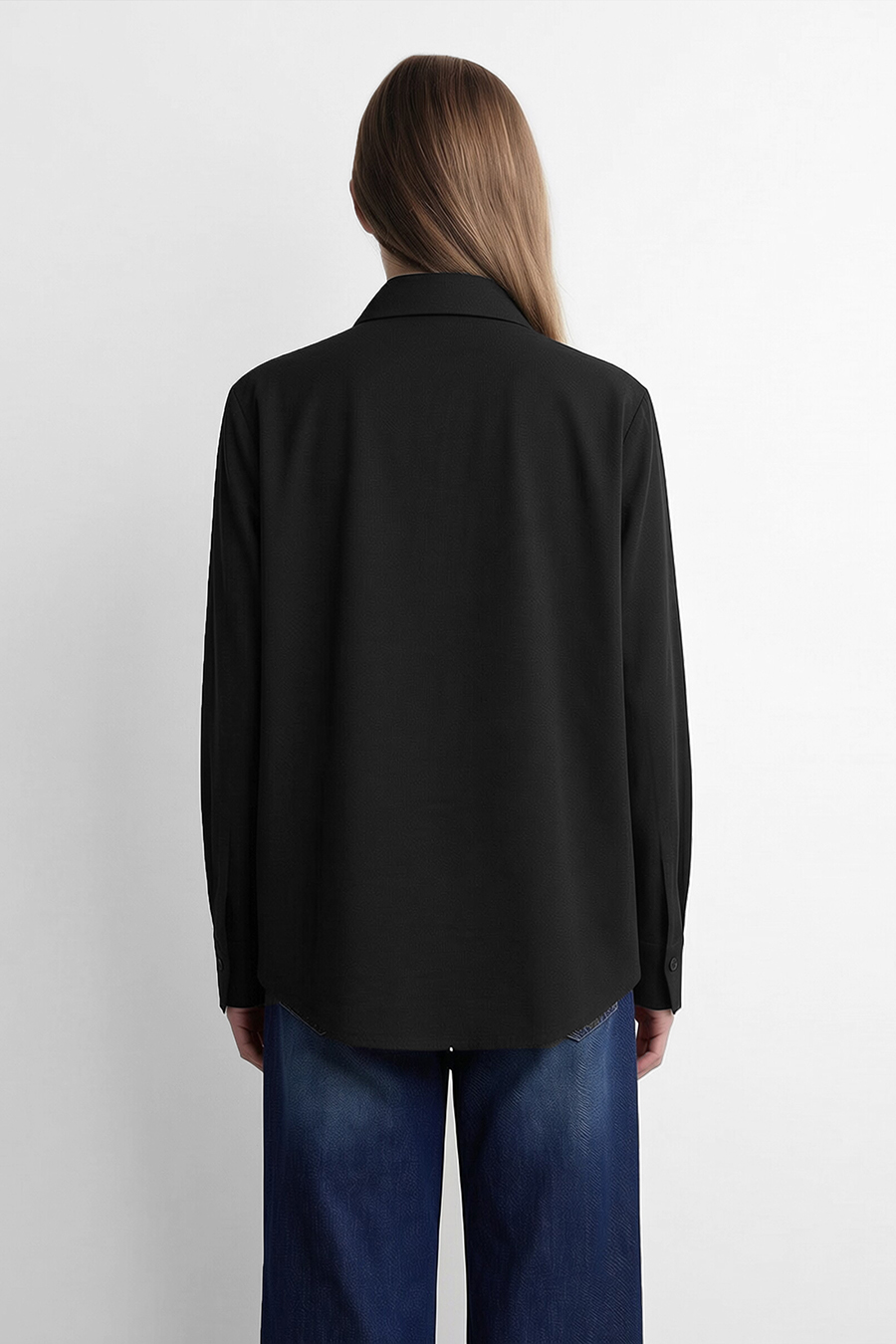 Lapel Sequin Embroidered Blouse | AMII