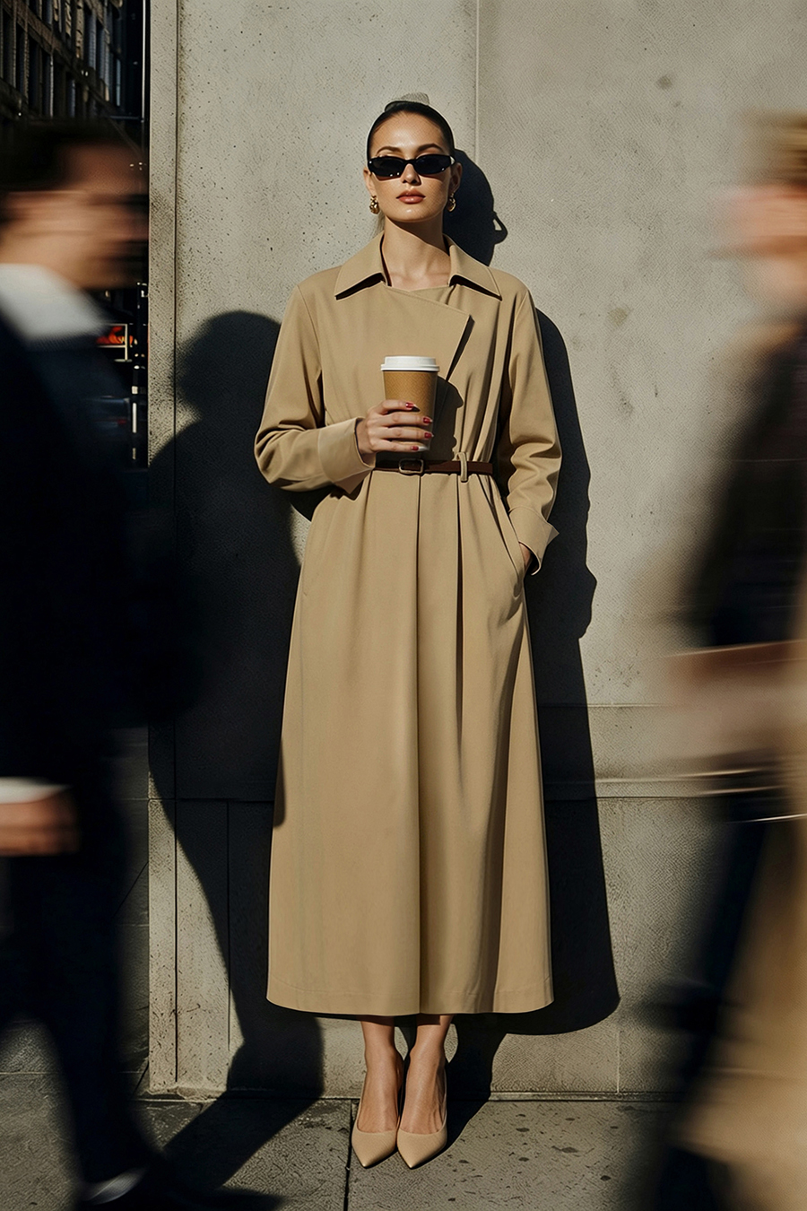Collared gathered dress|AMII