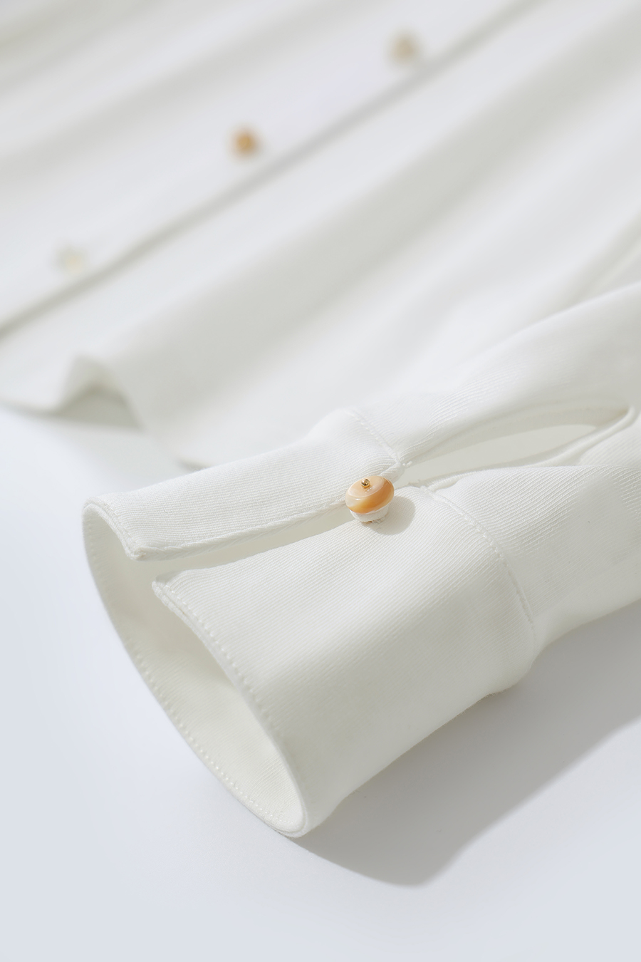 Lyocell cotton collared shirt|AMII