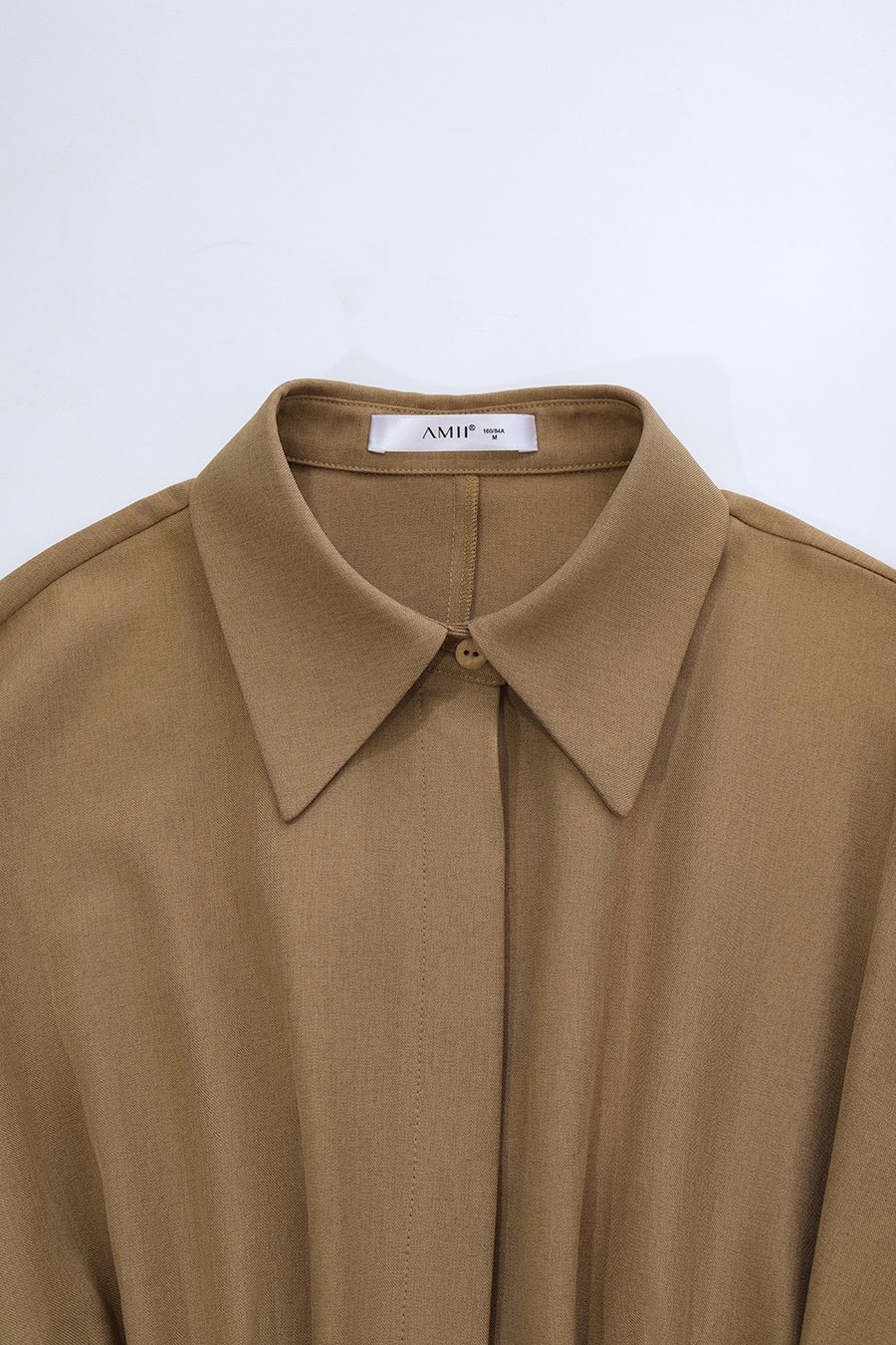 Belted Lapel Dress|AMII