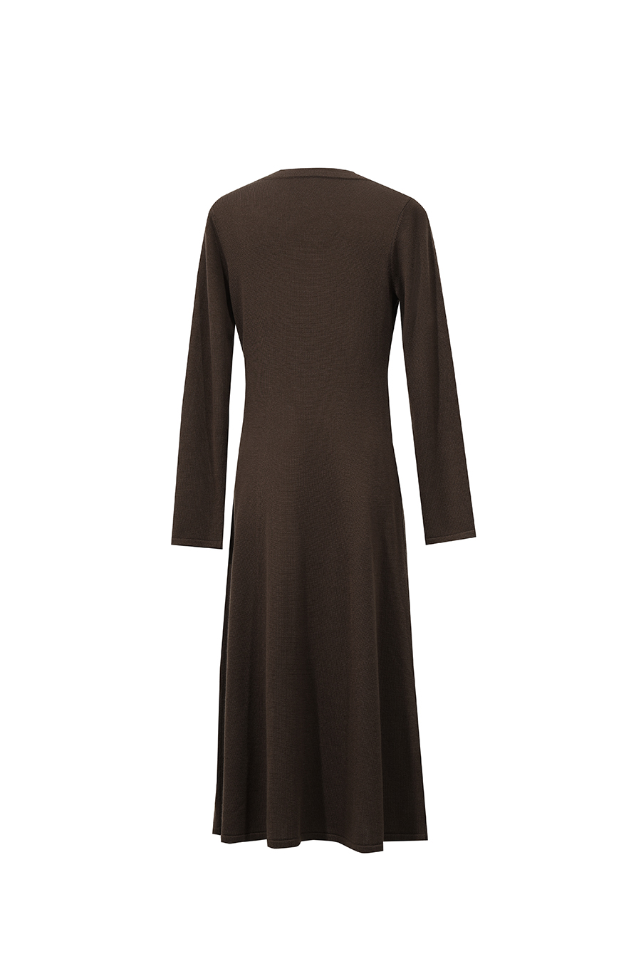 Crew Neck Long Sleeve Dress|AMII