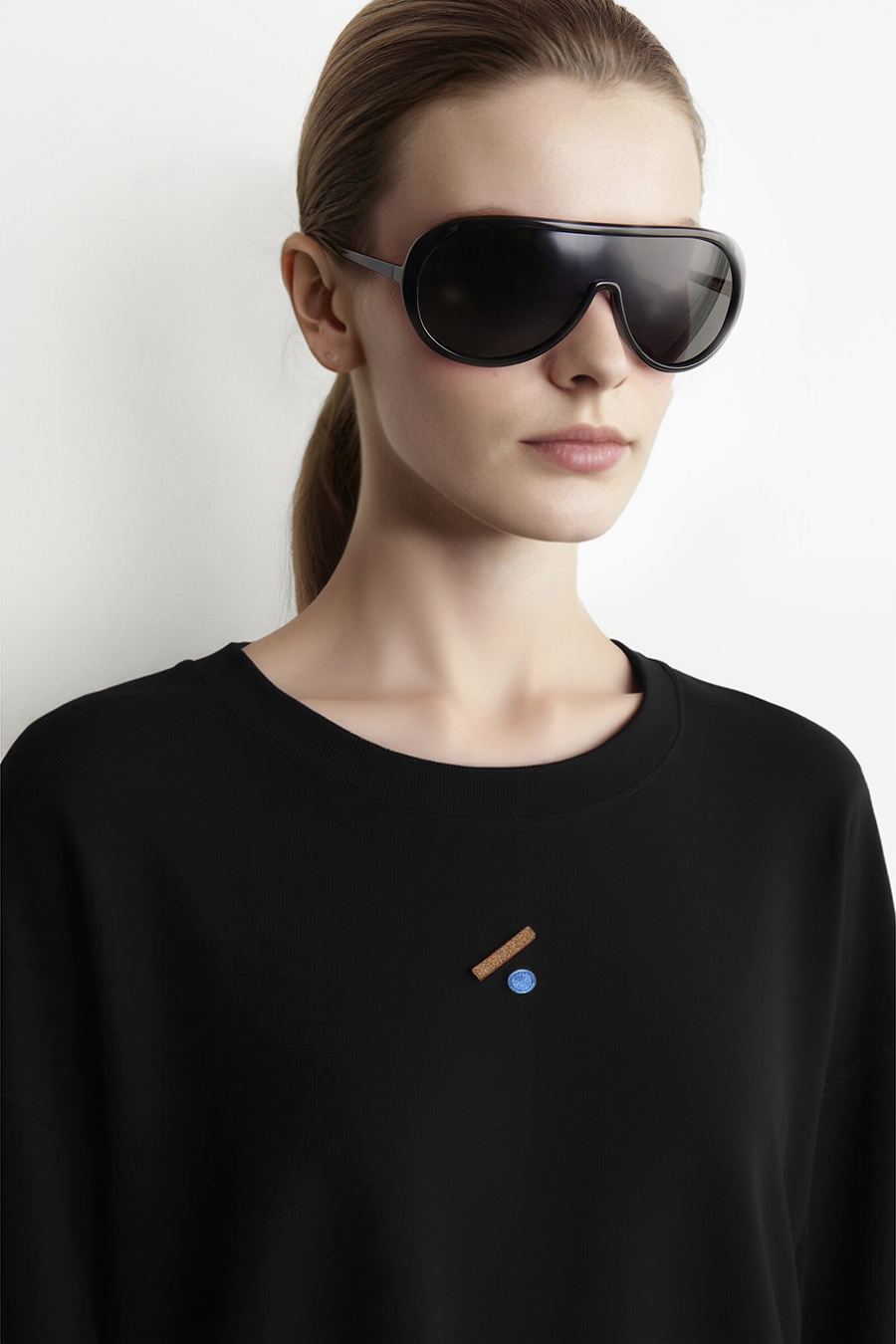 Embroidered Air Layer Tee | AMII