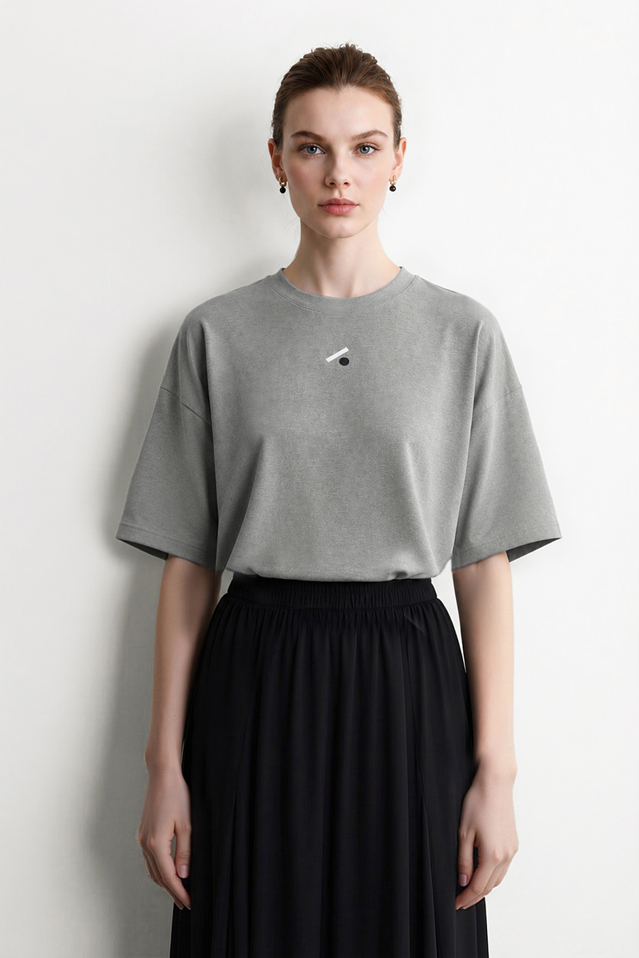 Embroidered Air Layer Tee | AMII