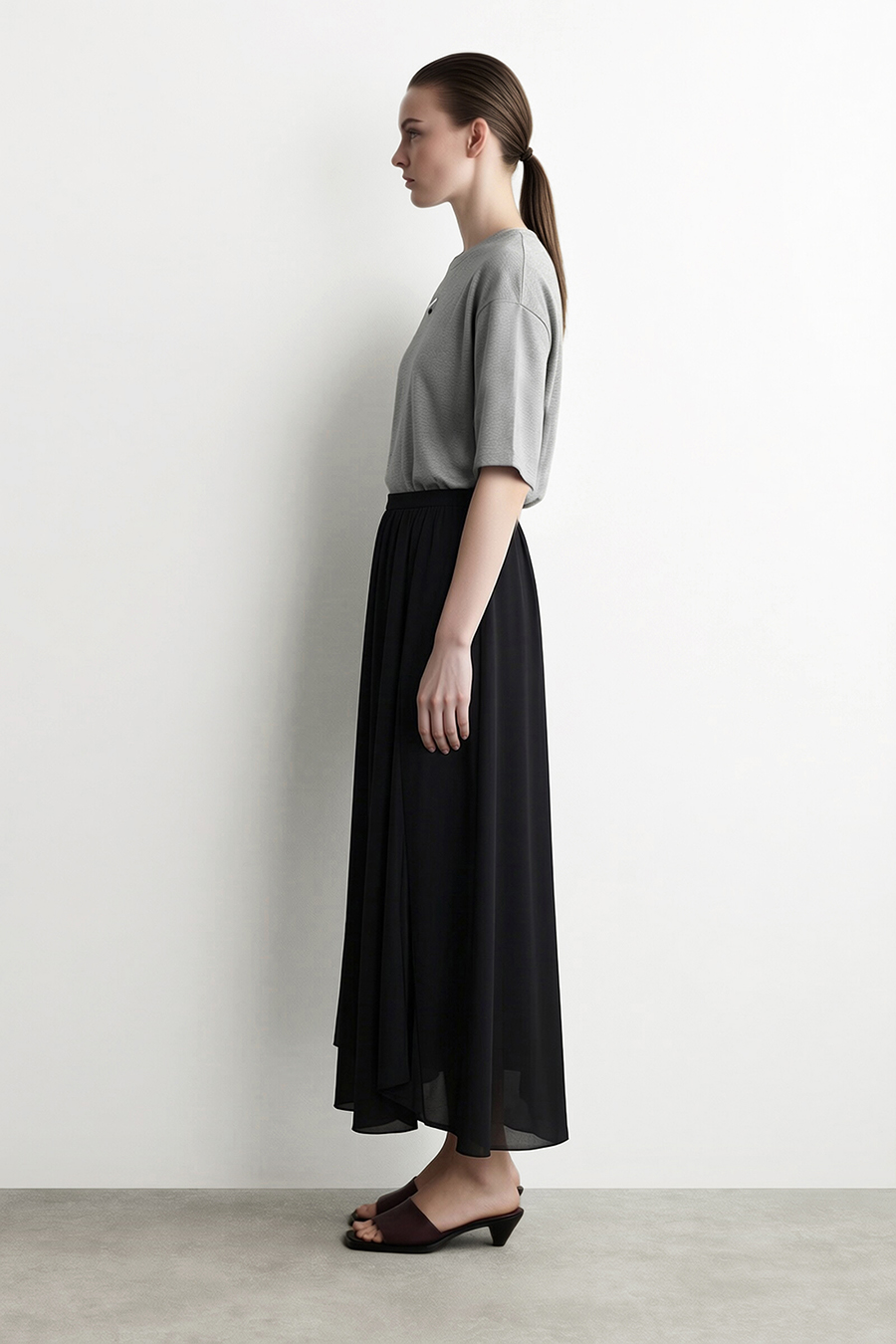 Embroidered Air Layer Tee | AMII