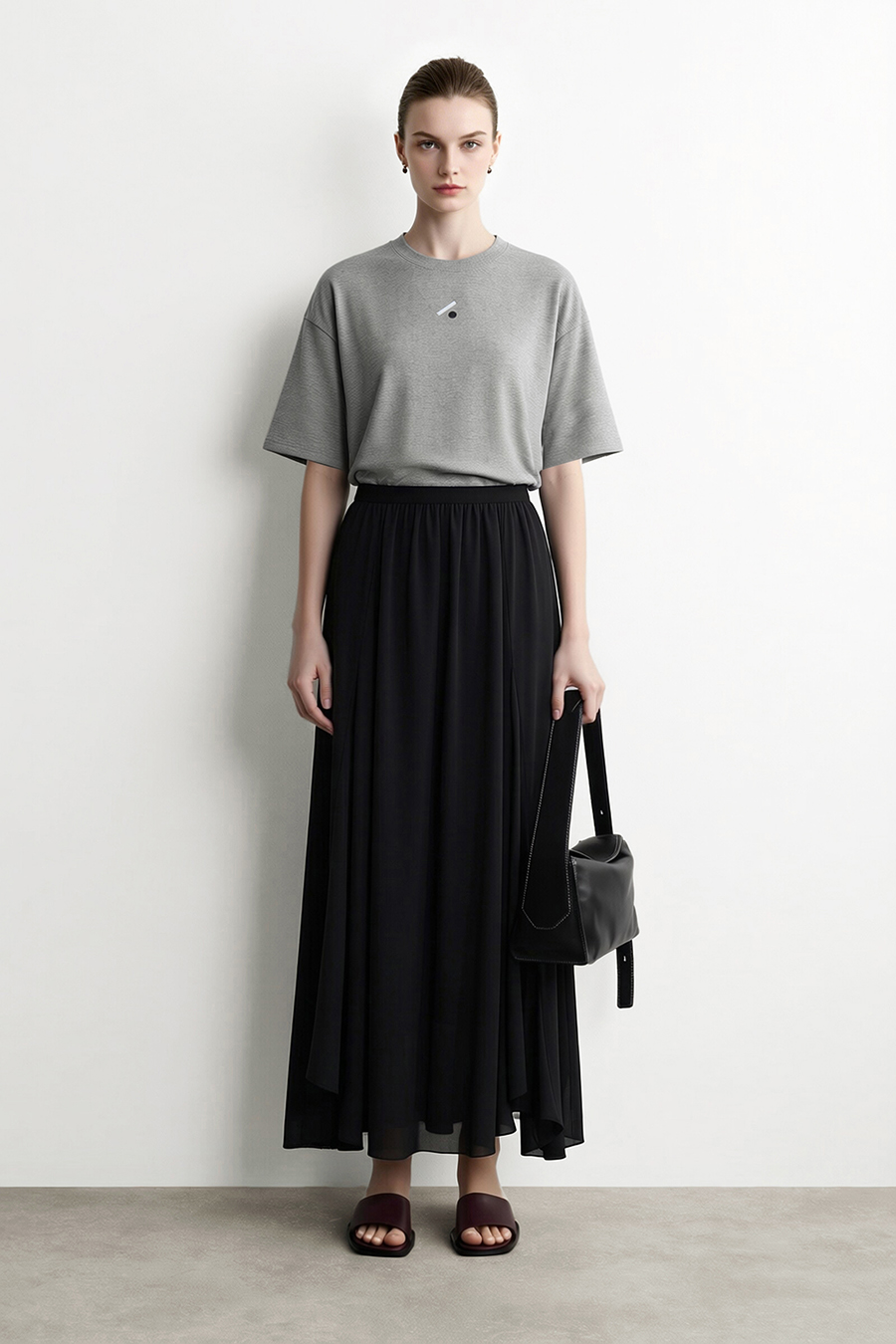 Embroidered Air Layer Tee | AMII