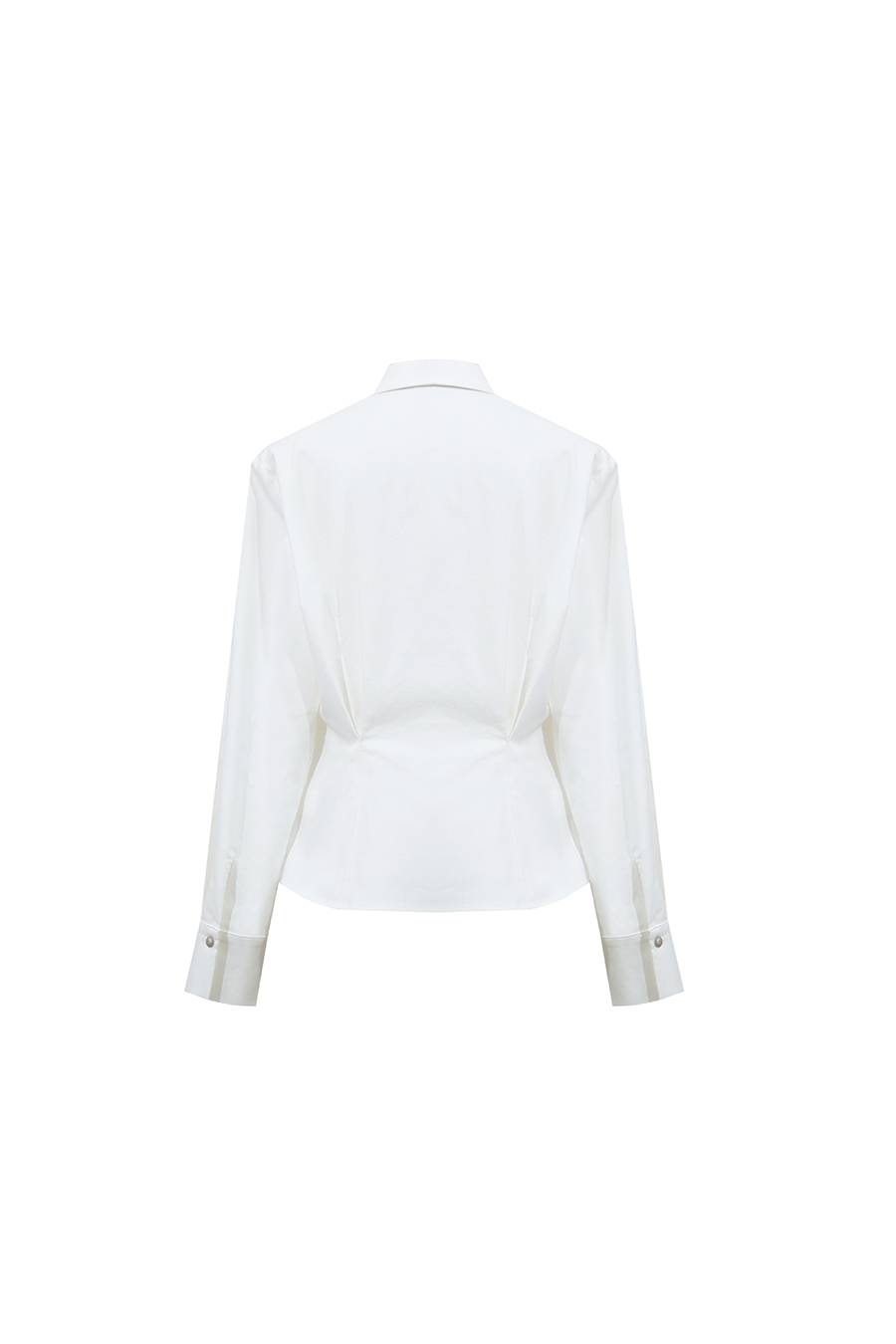 Lapel Shirt with Metal Buttons|AMII